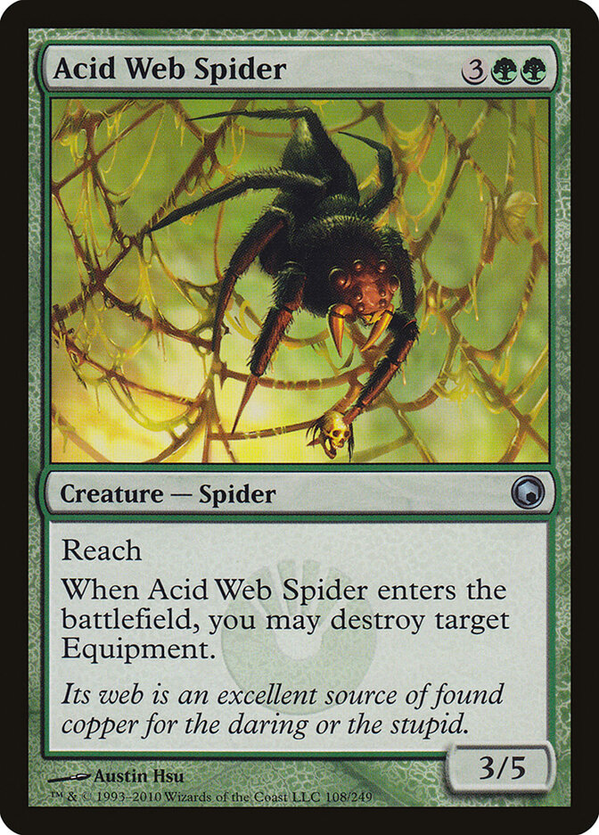 Acid Web Spider (108) - Scars of Mirrodin (SOM)