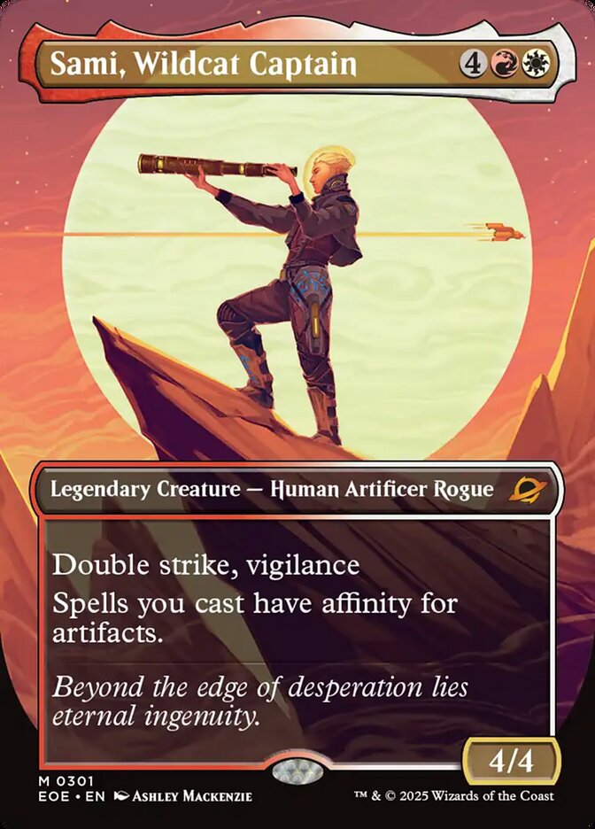 Sami, Wildcat Captain (301) - [Borderless] Edge of Eternities (EOE)