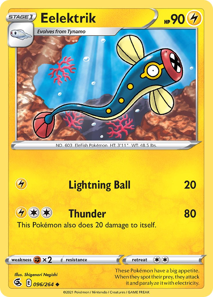 Eelektrik (96/264) - [Reverse Holo] Fusion Strike (FST)