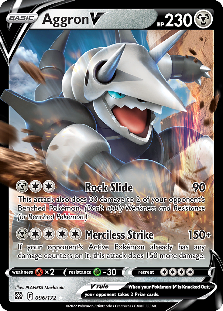 Aggron V (96/172) - [Holo Foil] Brilliant Stars (BRS)