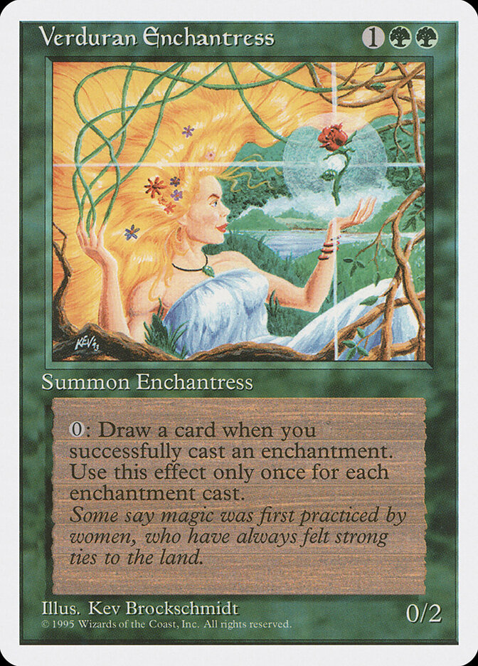 Verduran Enchantress (281) - Fourth Edition (4ED)