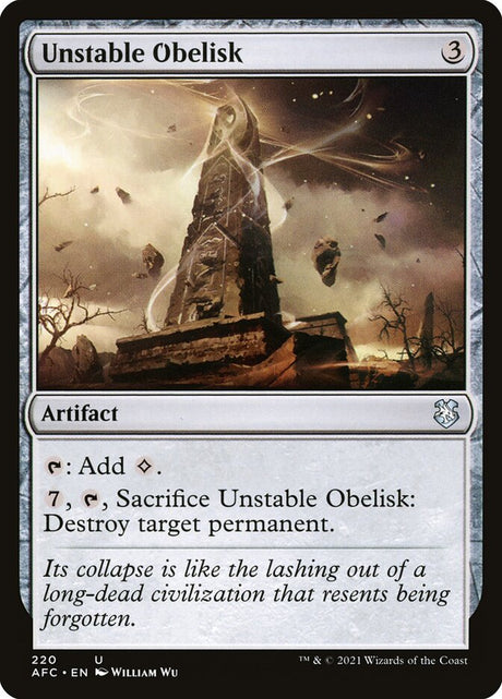 Unstable Obelisk (220) - Forgotten Realms Commander (AFC)