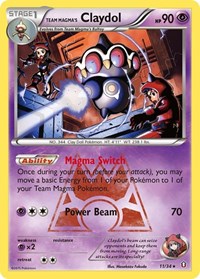 Team Magmas Claydol (11) - Double Crisis (DCR)