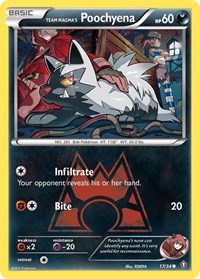 Team Magmas Poochyena (17) - Double Crisis (DCR)