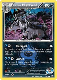 Team Aquas Mightyena (18) - Double Crisis (DCR)