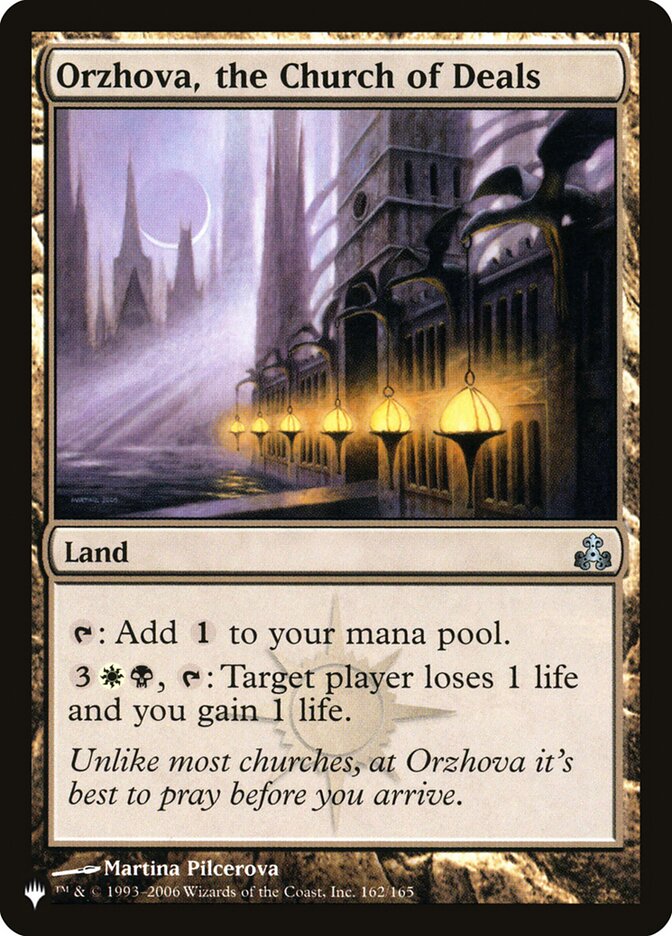 Orzhova, the Church of Deals (GPT-162) - The List (PLST)
