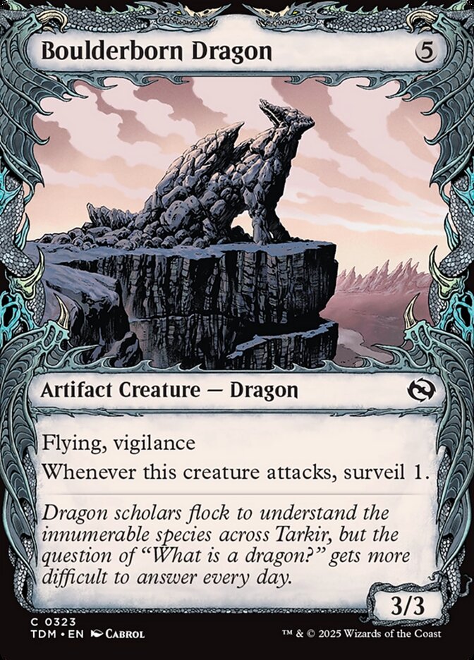 Boulderborn Dragon (323) - Tarkir: Dragonstorm (TDM)