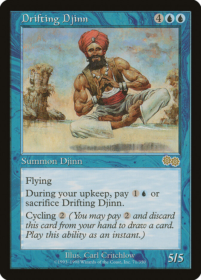 Drifting Djinn (71) - Urza's Saga (USG)