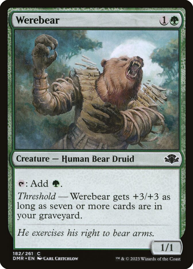 Werebear (182) - Dominaria Remastered (DMR)