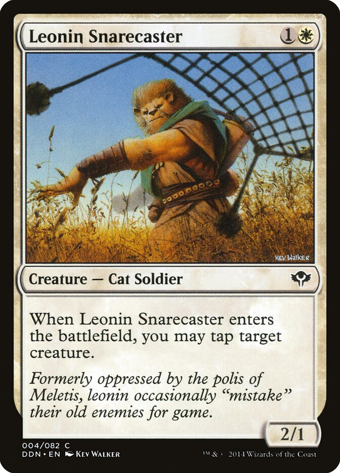 Leonin Snarecaster (4) - Duel Decks: Speed vs. Cunning (DDN)