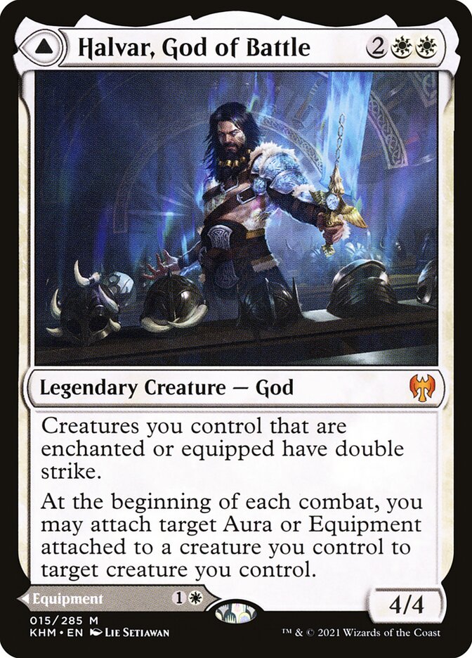 Halvar, God of Battle // Sword of the Realms (15) - Kaldheim (KHM)