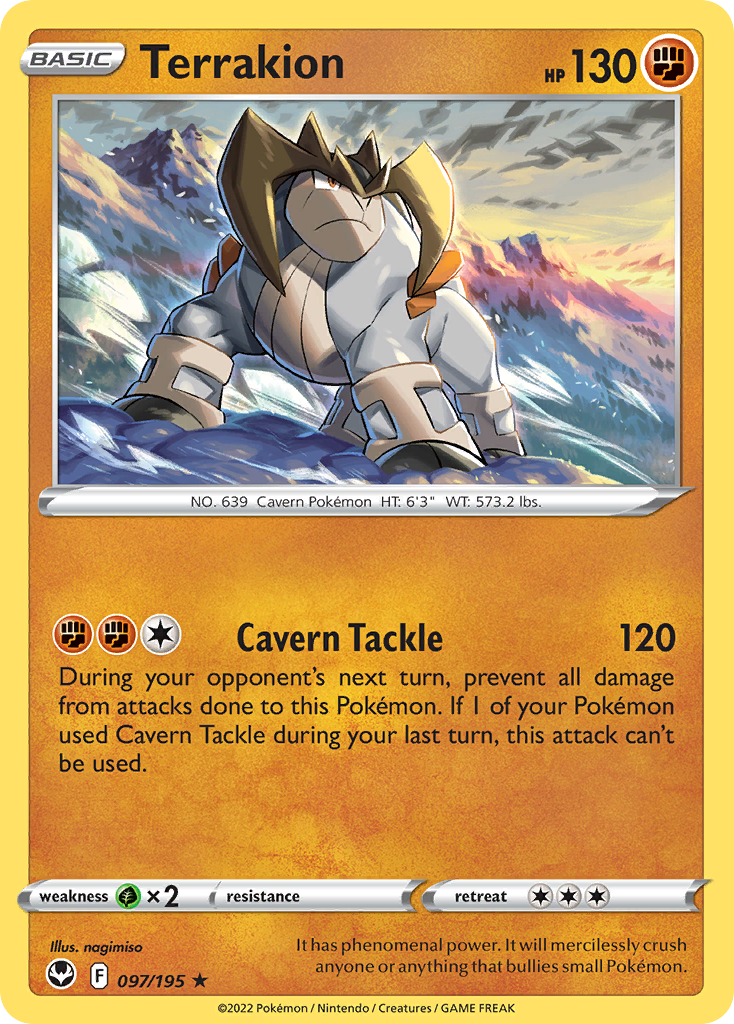 Terrakion (97/195) - [Holo Foil] Silver Tempest (SIT)