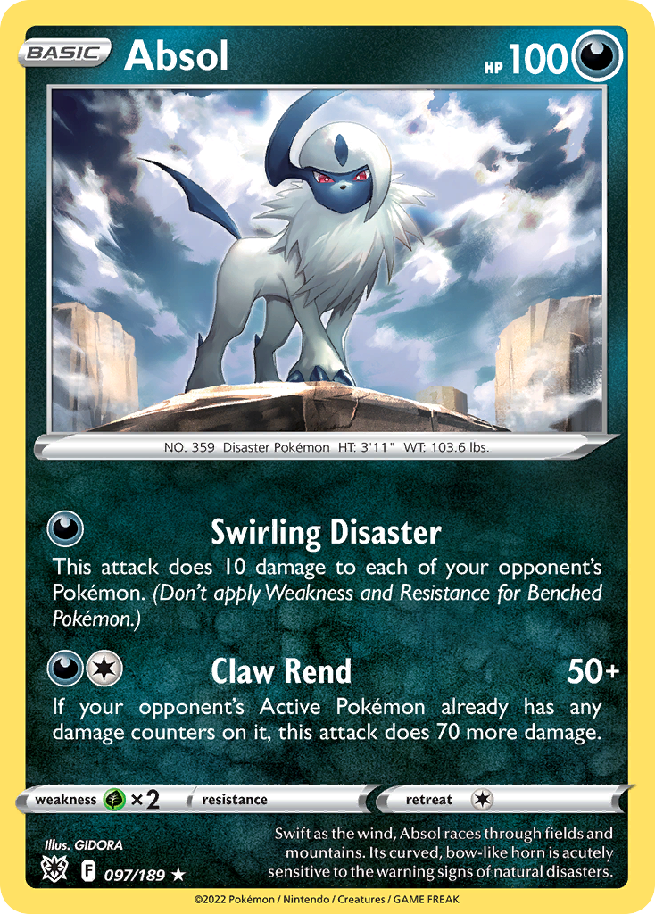 Absol (97/189) - [Reverse Holo] Astral Radiance (ASR)