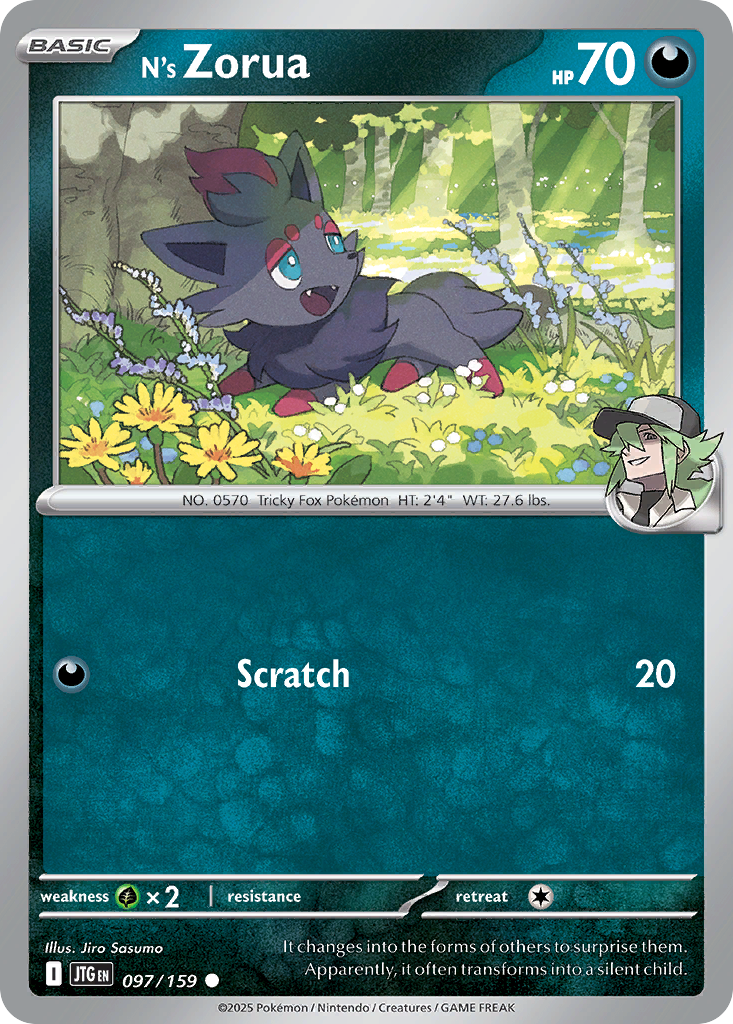 N's Zorua (97/159) - [Reverse Holo] Journey Together (JTG)