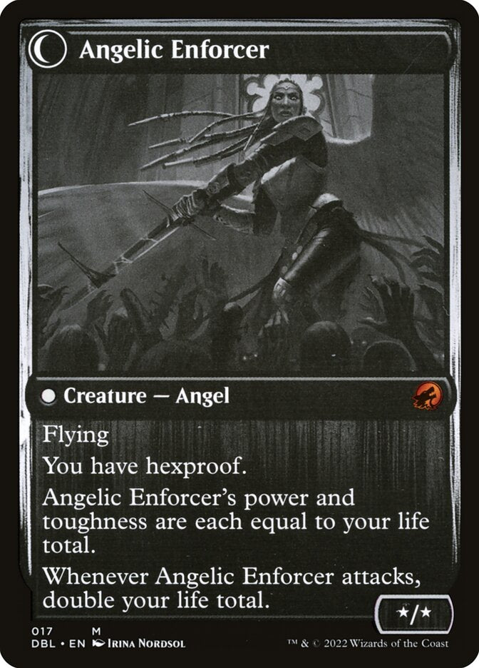 Enduring Angel // Angelic Enforcer (17) - Innistrad: Double Feature (DBL)