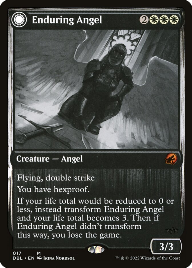 Enduring Angel // Angelic Enforcer (17) - Innistrad: Double Feature (DBL)