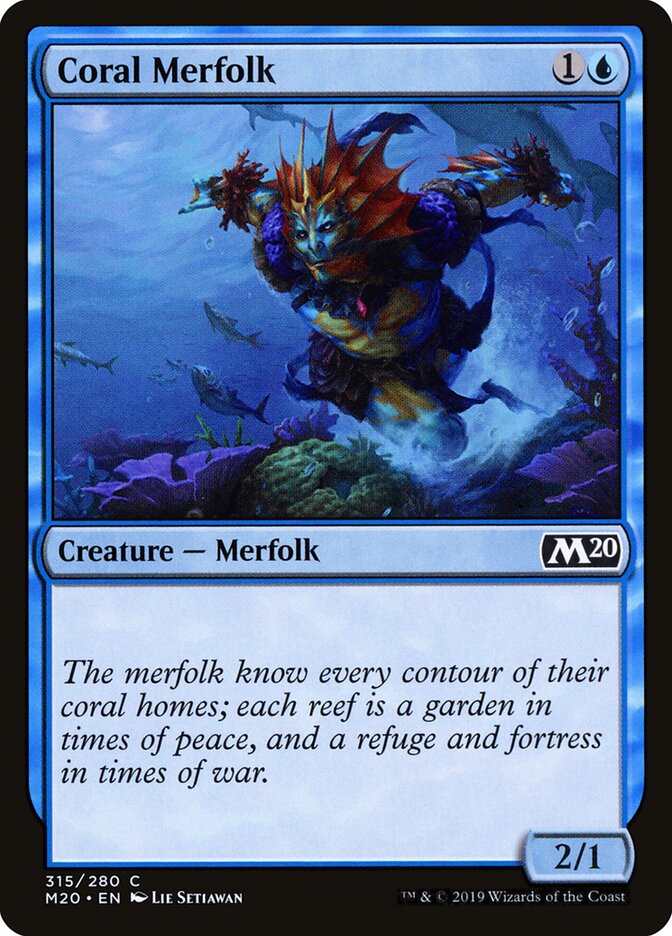 Coral Merfolk (315) - Core Set 2020 (M20)