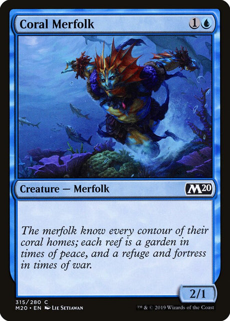 Coral Merfolk (315) - Core Set 2020 (M20)