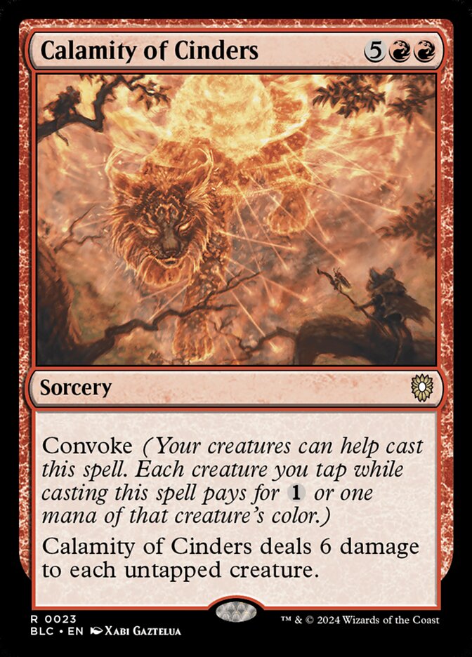 Calamity of Cinders (23) - Bloomburrow Commander (BLC)