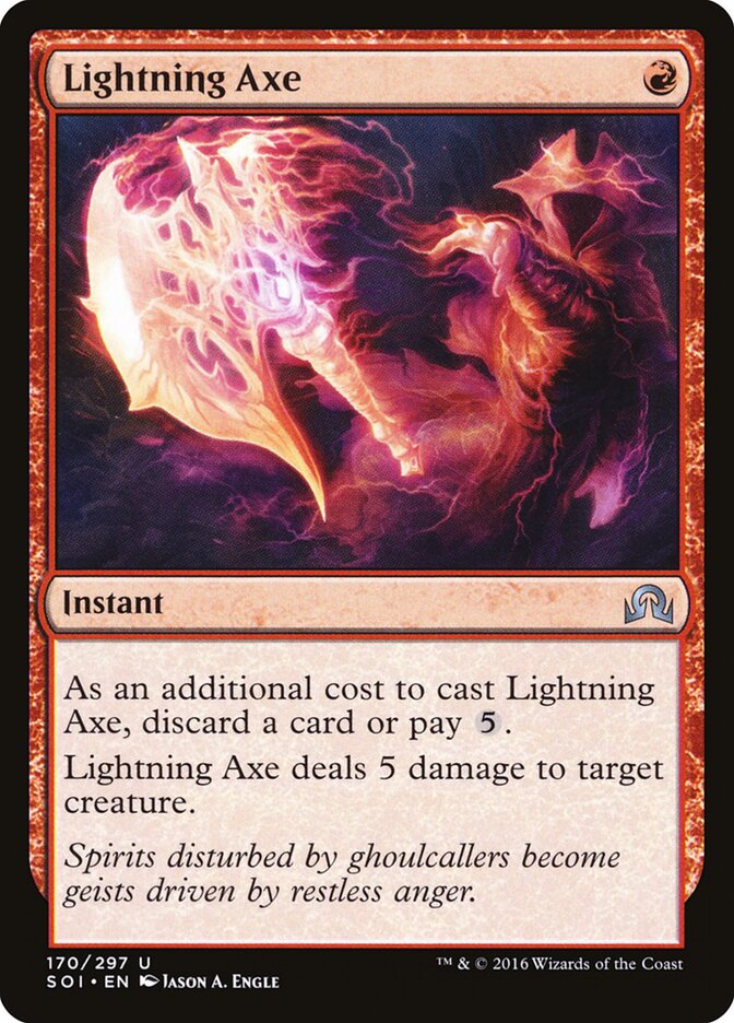 Lightning Axe (170) - Shadows over Innistrad (SOI)