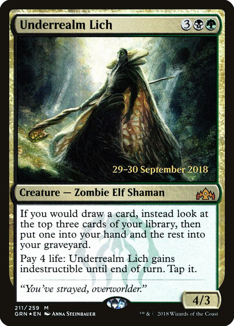 Underrealm Lich (211s) - Guilds of Ravnica Promos (PGRN)