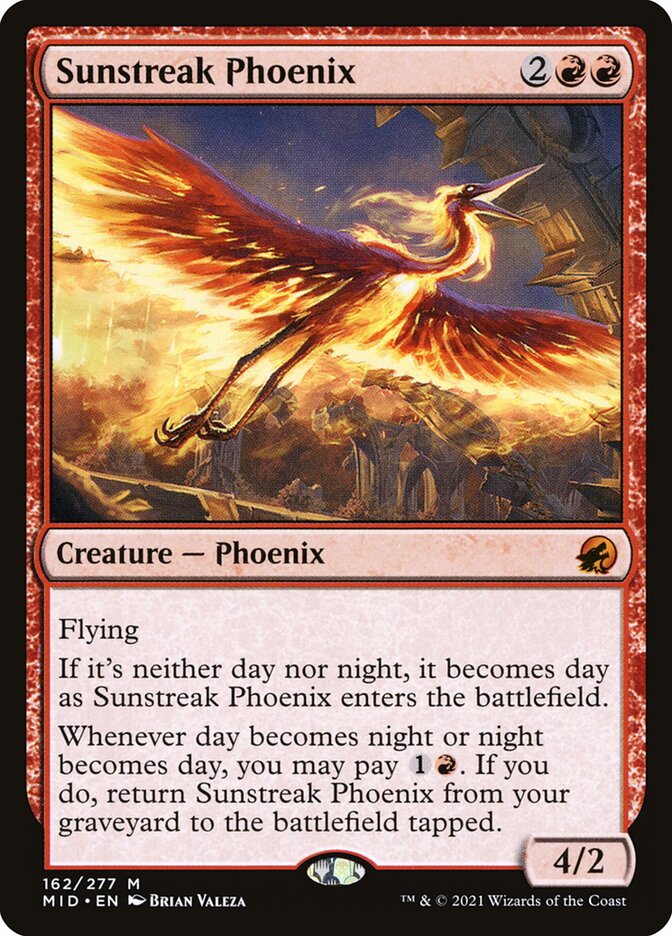 Sunstreak Phoenix (162) - Innistrad: Midnight Hunt (MID)