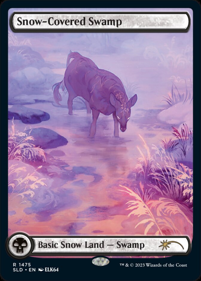 Snow-Covered Swamp (1475) - [Full Art] Secret Lair Drop (SLD)