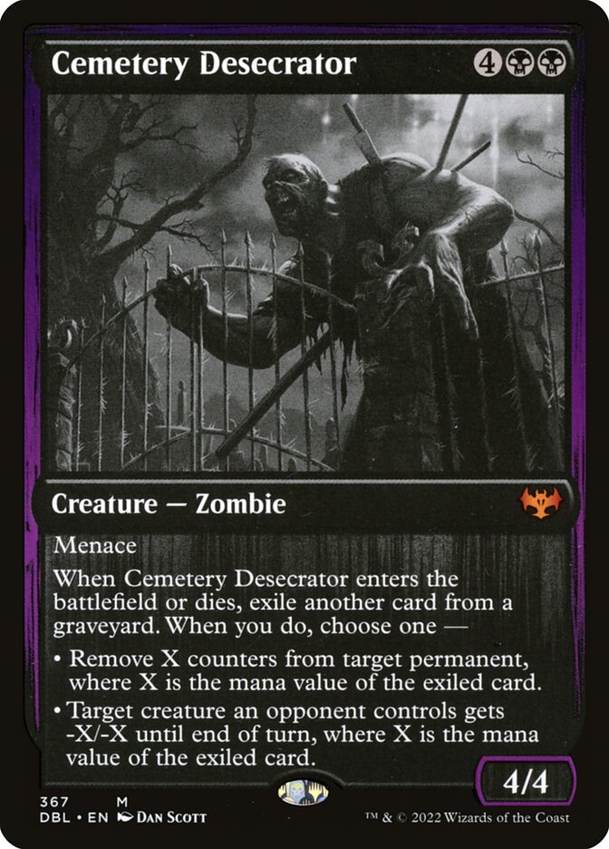Cemetery Desecrator - [Foil] Innistrad: Double Feature (DBL)
