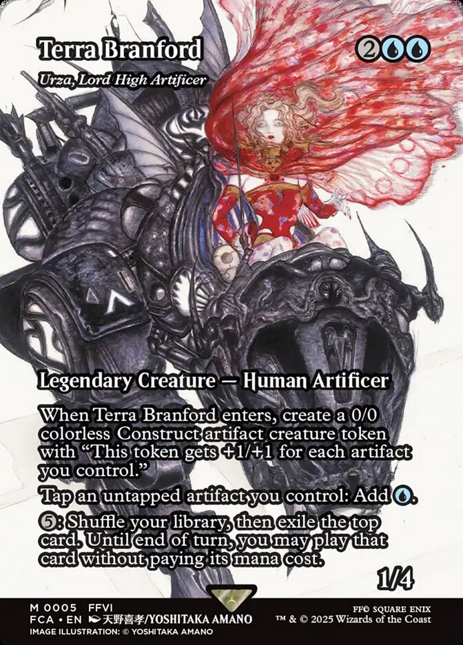 Terra Branford - Urza, Lord High Artificer (5) - [Foil, Borderless] Final Fantasy: Through the Ages (FCA)