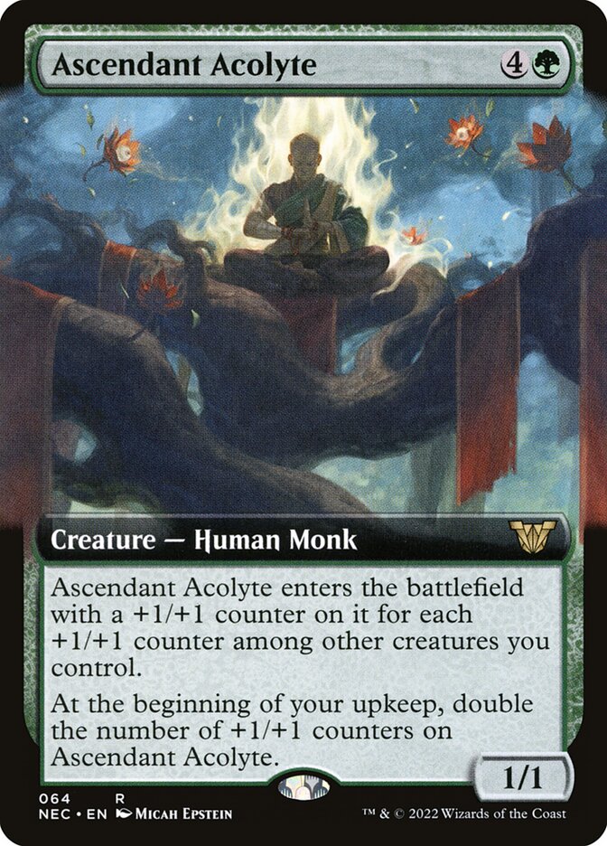 Ascendant Acolyte (64) - Neon Dynasty Commander (NEC)