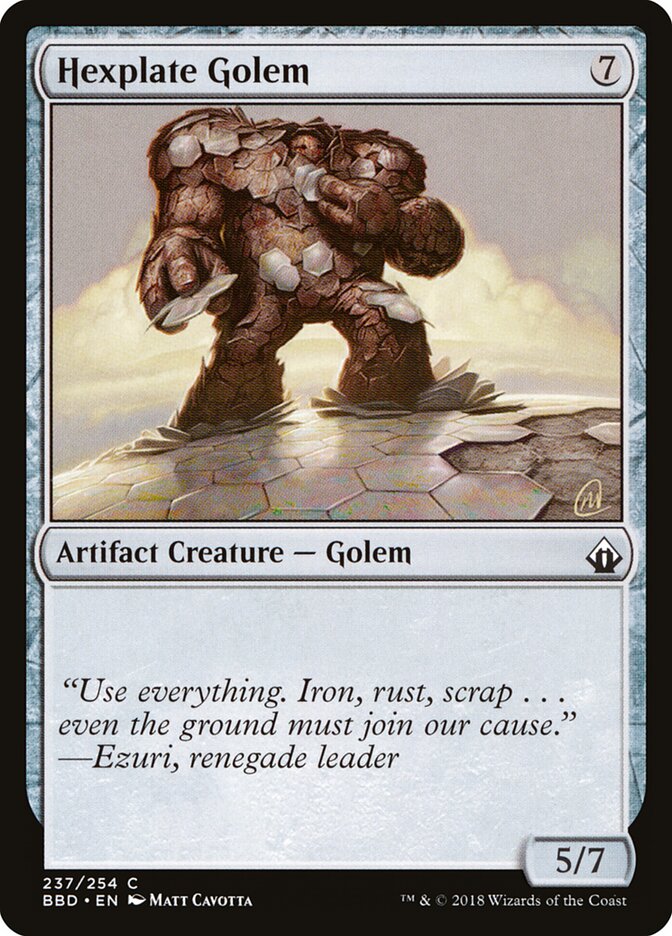 Hexplate Golem (237) - Battlebond (BBD)