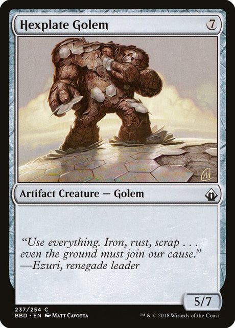 Hexplate Golem (237) - Battlebond (BBD)