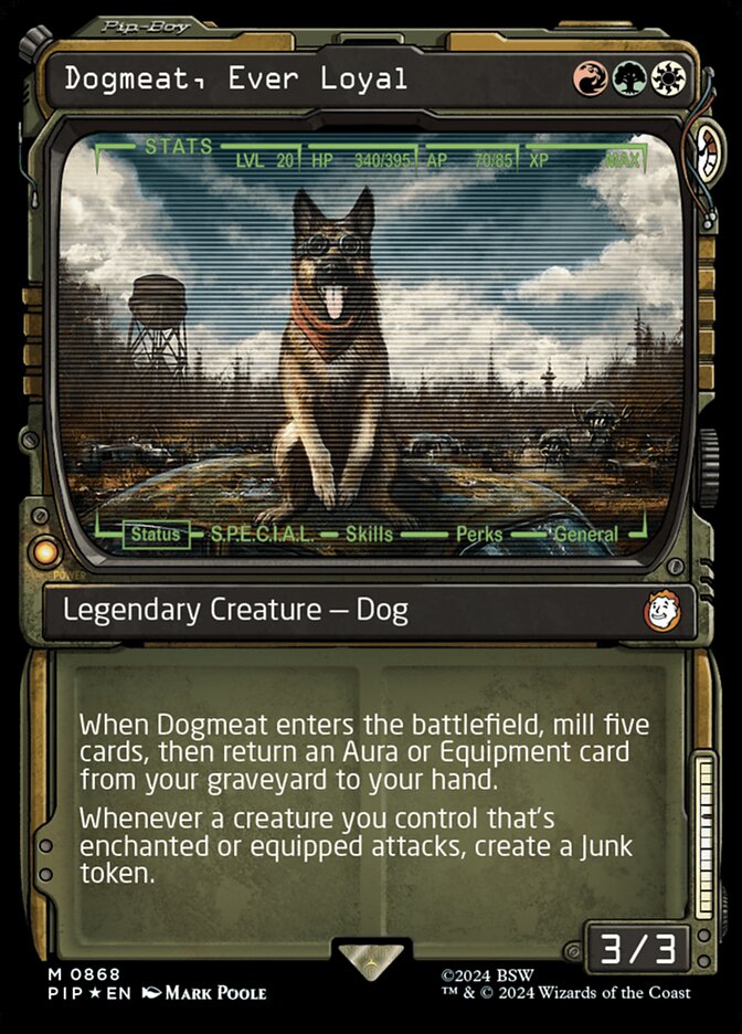 Dogmeat, Ever Loyal - [Surge Foil, Showcase] Fallout (PIP)