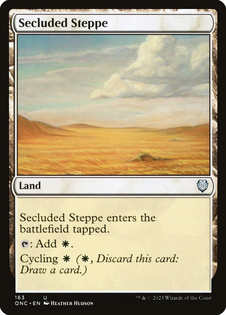 Secluded Steppe (163) - Phyrexia: All Will Be One Commander (ONC)