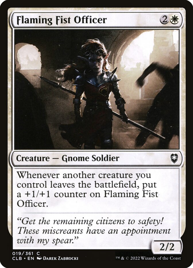 Flaming Fist Officer (19) - Commander Legends: Battle for Baldur's Gate (CLB)
