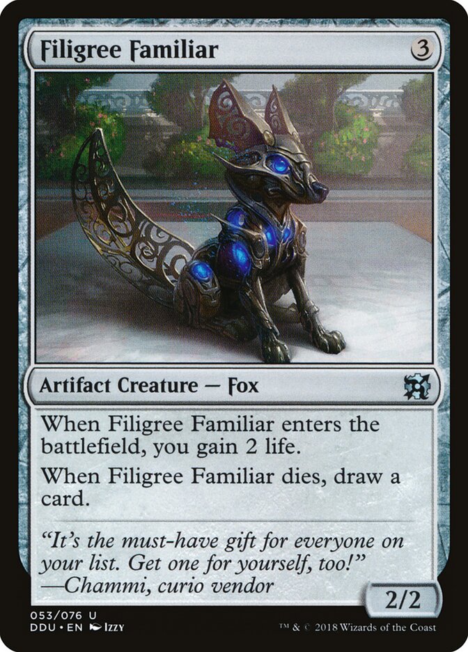 Filigree Familiar (53) - Duel Decks: Elves vs. Inventors (DDU)