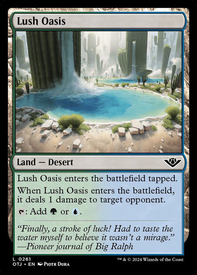 Lush Oasis (261) - Outlaws of Thunder Junction (OTJ)