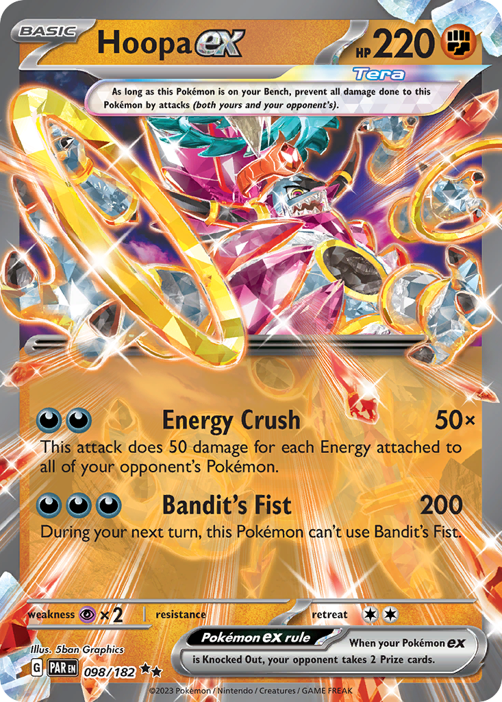 Hoopa ex (98/182) - [Holo Foil] Paradox Rift (PAR)