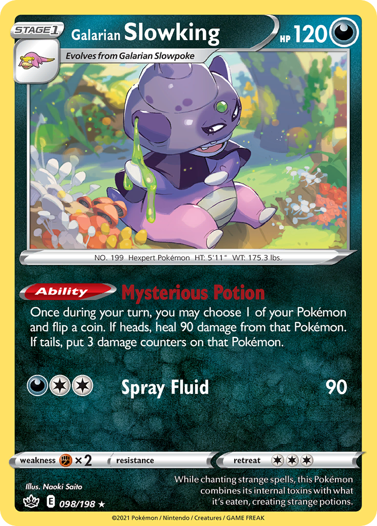 Galarian Slowking (98/198) - [Holo Foil] Chilling Reign (CRE)