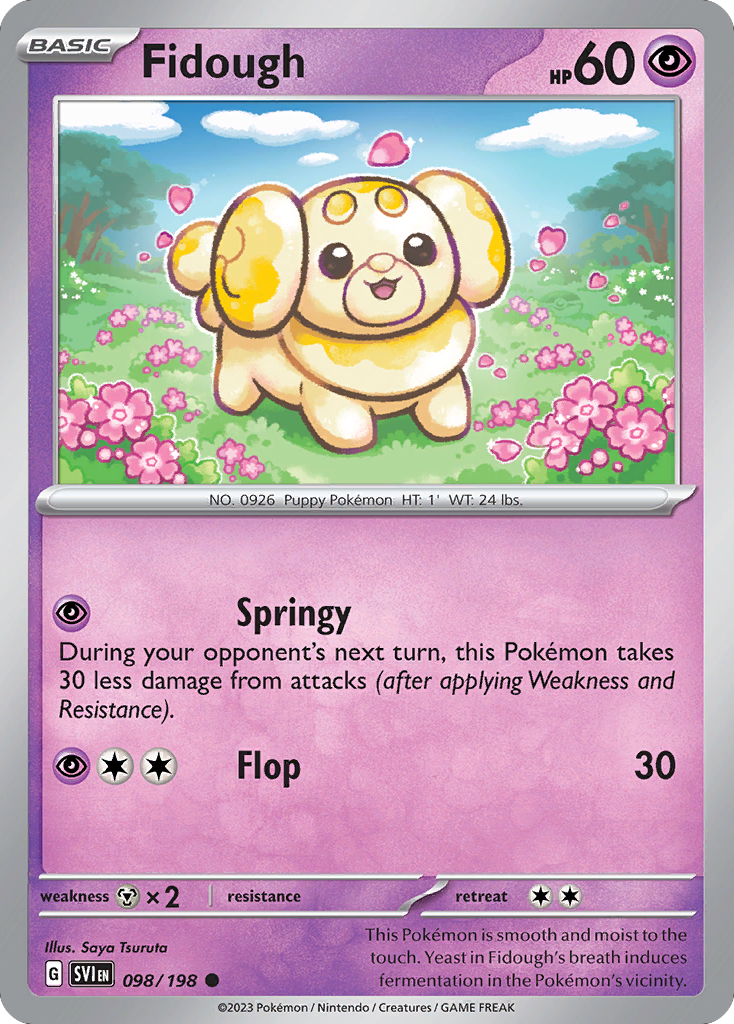 Fidough (98/198) - [Reverse Holo] Scarlet & Violet (SVI)