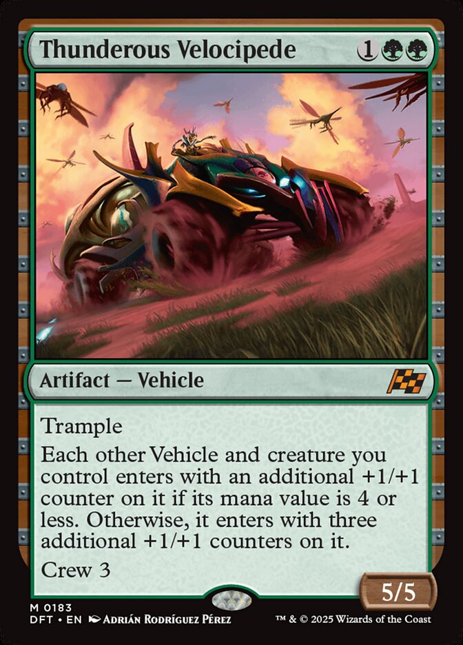 Thunderous Velocipede - [Foil] Aetherdrift (DFT)