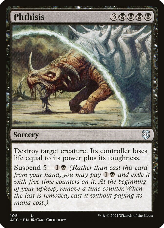 Phthisis (105) - Forgotten Realms Commander (AFC)