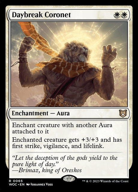 Daybreak Coronet (65) - Wilds of Eldraine Commander (WOC)