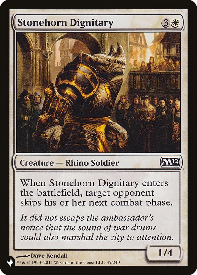 Stonehorn Dignitary - The List (PLST)