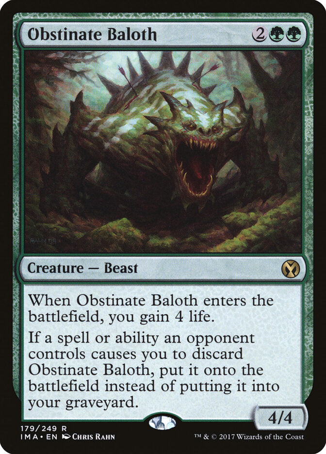 Obstinate Baloth (179) - Iconic Masters (IMA)
