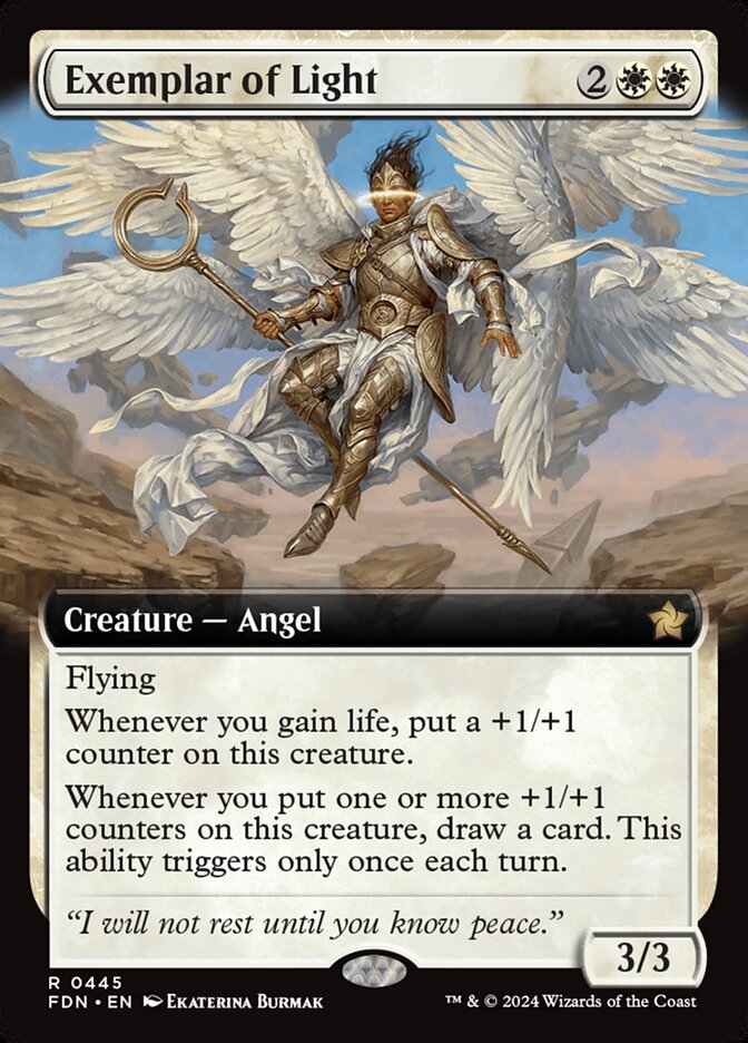 Exemplar of Light - [Foil, Extended Art] Foundations (FDN)