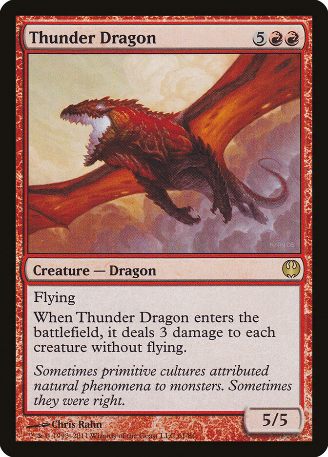 Thunder Dragon (61) - Duel Decks: Knights vs. Dragons (DDG)