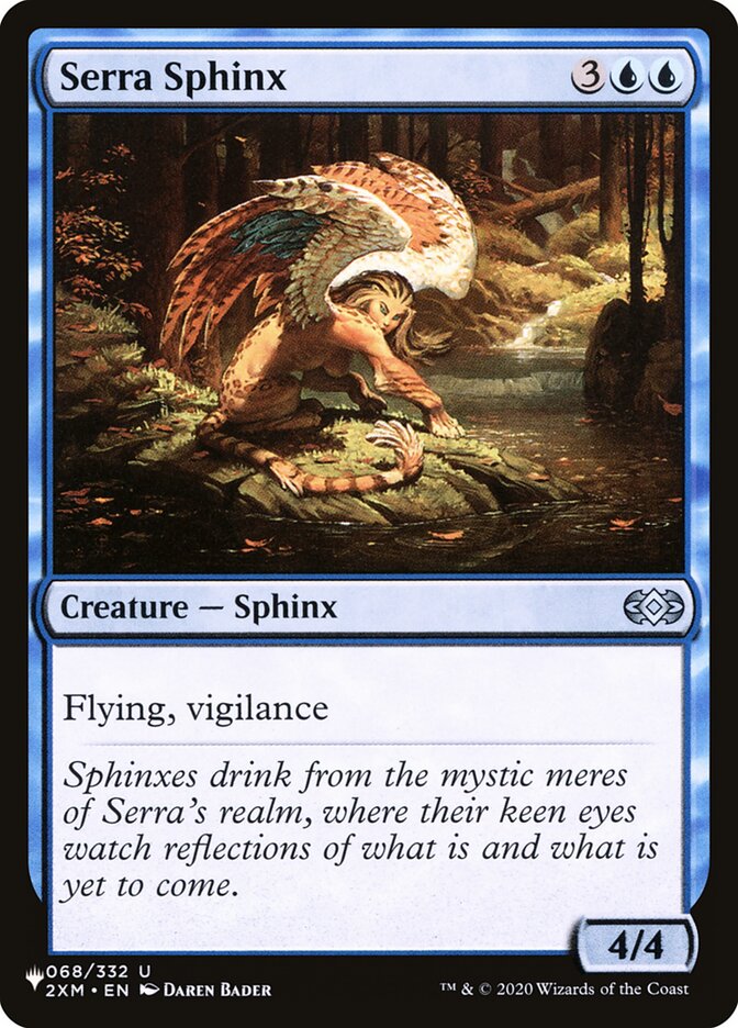 Serra Sphinx (2XM-68) - The List (PLST)