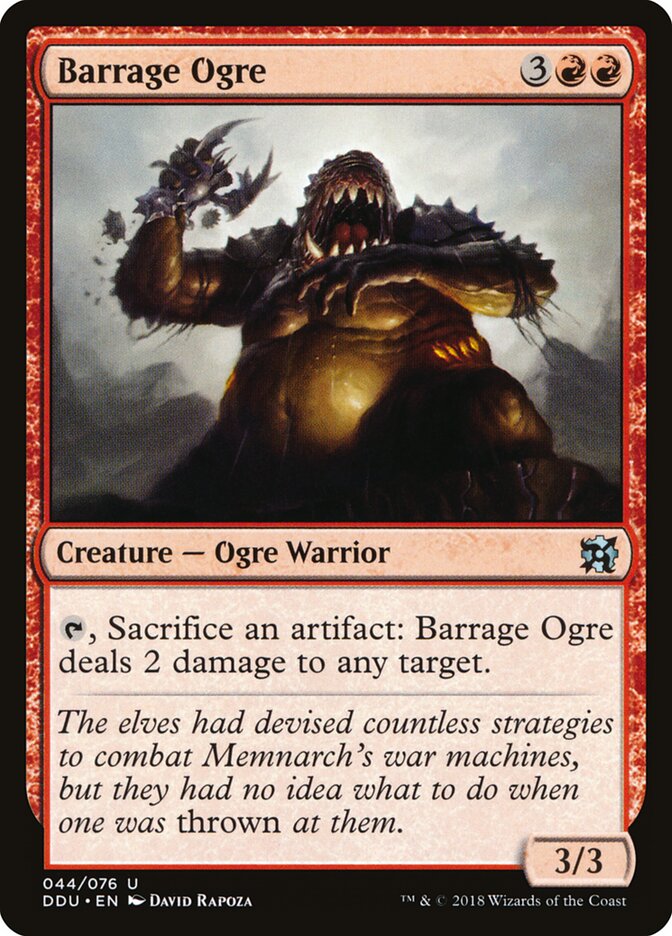 Barrage Ogre (44) - Duel Decks: Elves vs. Inventors (DDU)