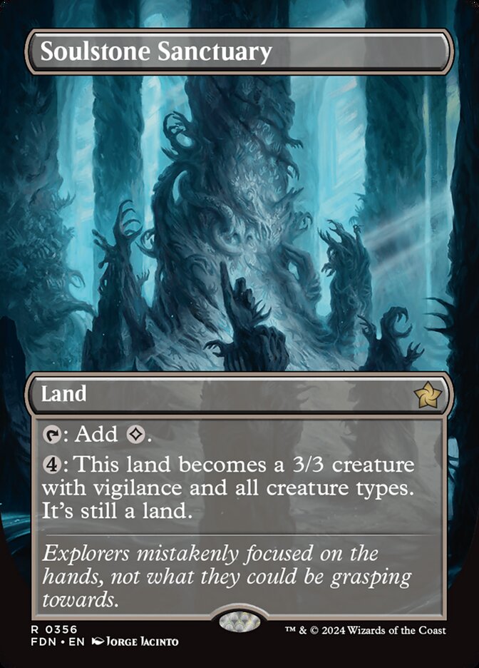 Soulstone Sanctuary - [Foil, Borderless] Foundations (FDN)